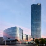 La fachada del nuevo Hospital Angeles Andares en Zapopan, una institución en salud con cobertura de las más reconocidas aseguradoras.