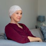 Paciente recibiendo tratamiento para la leucemia.